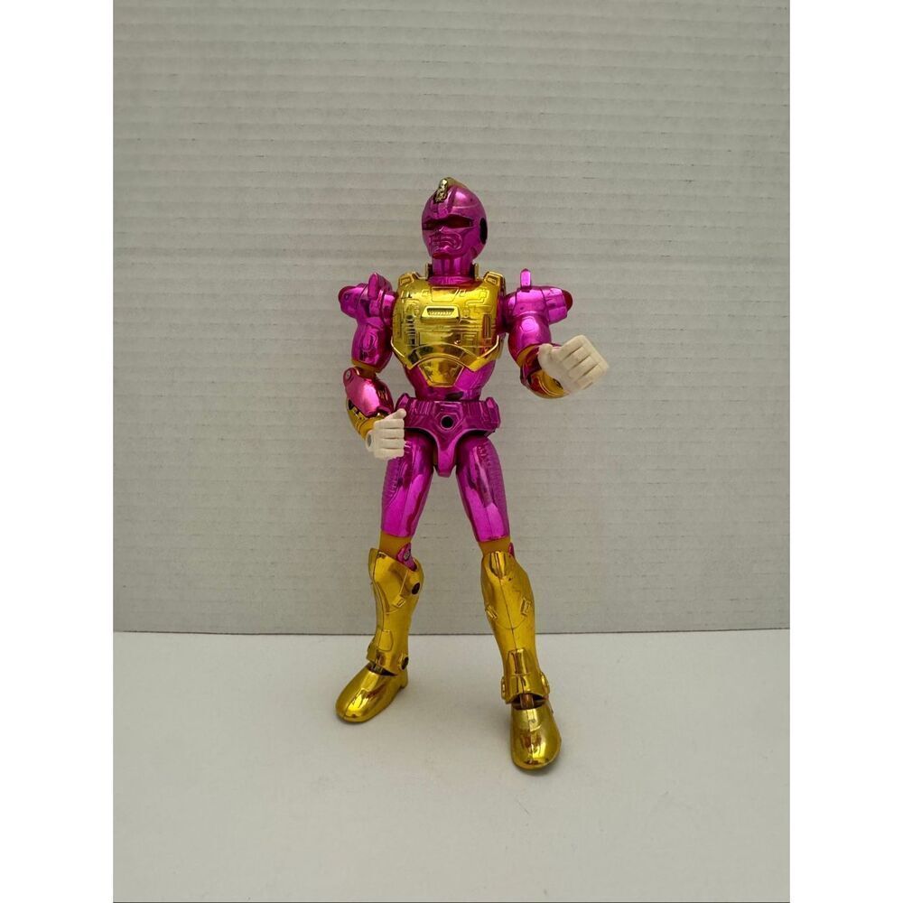 Masterbotix Power Bots Pink Metablaze Ultra Chrome Posable Action Figure 1994